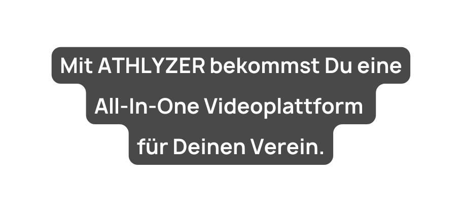 Mit ATHLYZER bekommst Du eine All In One Videoplattform für Deinen Verein